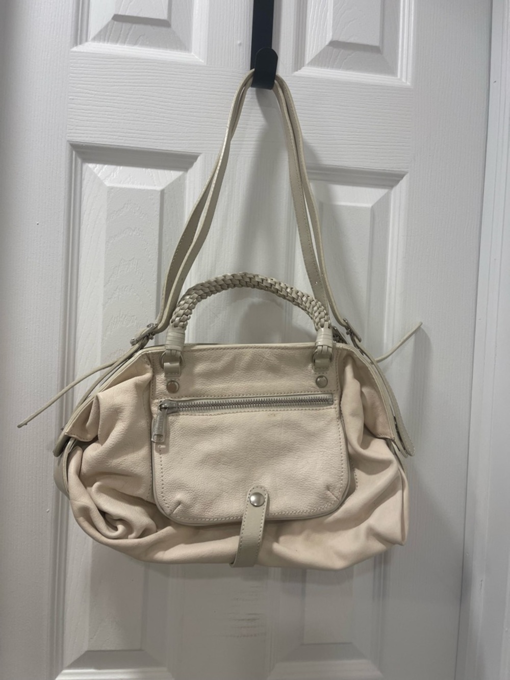 Gryson Cream Women's Shoulder Bag - Classic leather bag